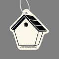 Paper Air Freshener Tag W/ Tab - Birdhouse